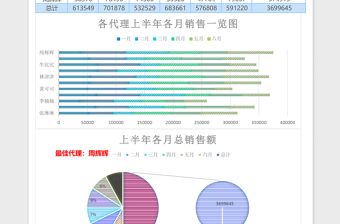 微商代理销售年中分析报告excel表格下载