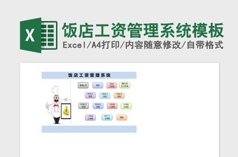 饭店工资管理系统下载excel模板