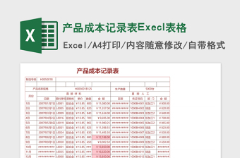 2025记录本excel表格大全