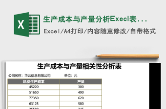 彩色表格