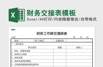 财务季度报表