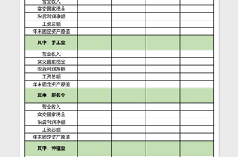 2025乡镇企业财务状况excel表格模板