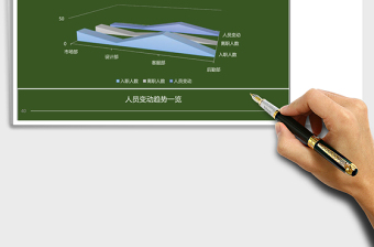 简约淡蓝色人事招聘管理分析下载