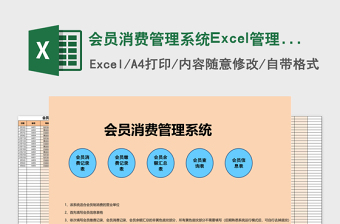 会员消费管理系统下载Excel管理系统下载