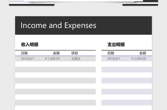 财务收支盈利记录表管理系统下载excel表格