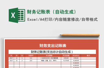 2025年财务记账表（自动生成）