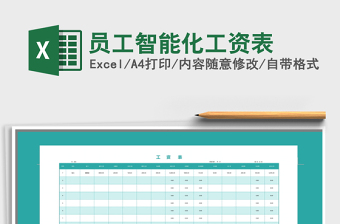 2025年员工智能化工资表