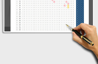 2025年考勤签到统计表