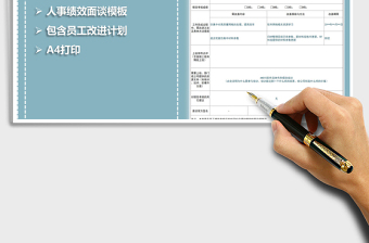 2024年员工绩效面谈改进计划表免费下载