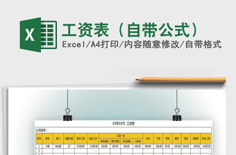 2025年工资表（自带公式）