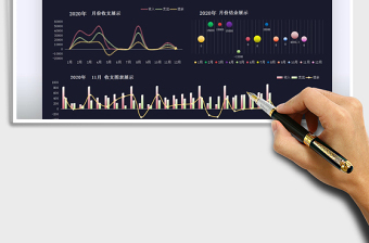 2024年收支明细表-收支数据可视化看板