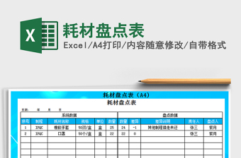 2025年耗材盘点表