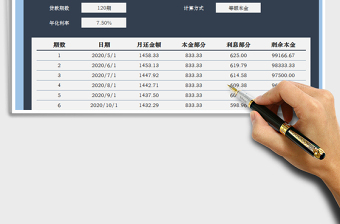 2024年贷款计算器-计算方式切换