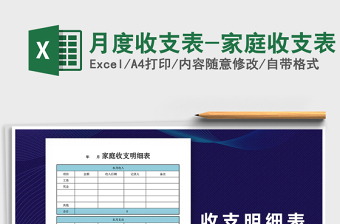 2025年月度收支表-家庭收支表