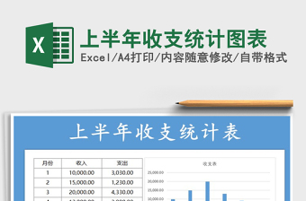 2025年上半年收支统计图表