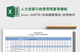 2025行政excel表格模板大全