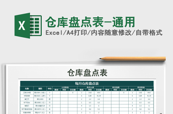 2025年仓库盘点表-通用