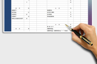 2025年财务报表-会计清算资产负债表