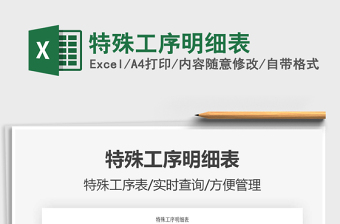 2025年特殊工序明细表