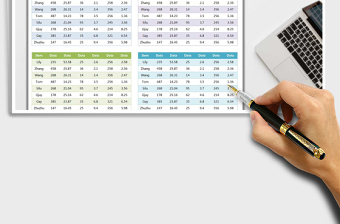 2025年表格样式（6色可选）-简约简洁版