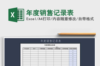 2025年年度销售记录表