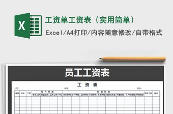 2024年工资单工资表（实用简单）免费下载