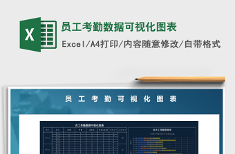 2024年员工考勤数据可视化图表免费下载