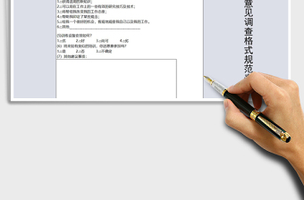 2025年在职员工培训意见调查格式规范表