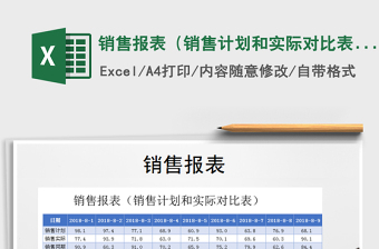 2025年销售报表（销售计划和实际对比表）