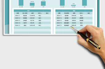2025年财务收支记账明细表