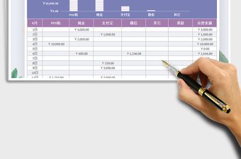 2025年月收入记账表