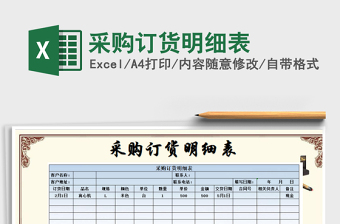 2025年采购订货明细表