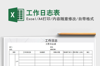 2025年工作日志表