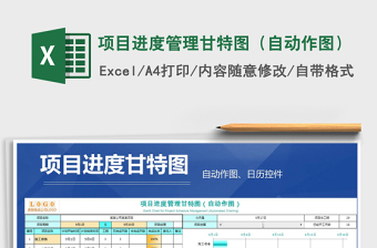项目进度管理甘特图（自动作图）