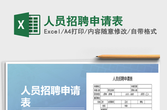 2025年人员招聘申请表