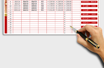 2025年财务收支表（日记账）