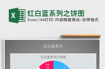 2025年红白蓝系列之饼图