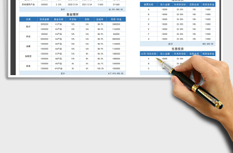 2024年家庭资产投资理财规划表免费下载