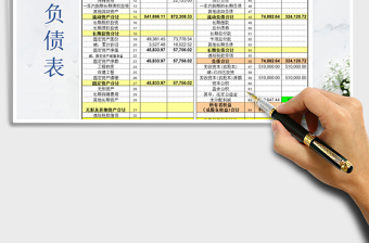 2025年资产负债表（公式计算）