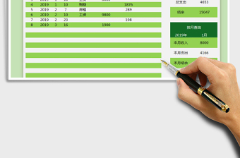 2025年个人收支记账统计表