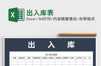 2025库房出入excel表格制作大全