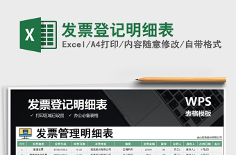 2025年发票登记明细表