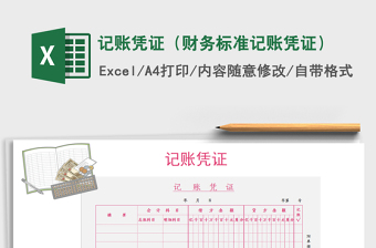记账凭证（财务标准记账凭证）
