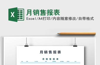 2025年月销售报表