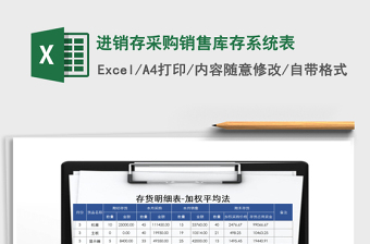 2025年进销存采购销售库存系统表