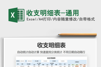 2025年收支明细表-通用