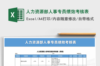 2025人事专员excel表格大全