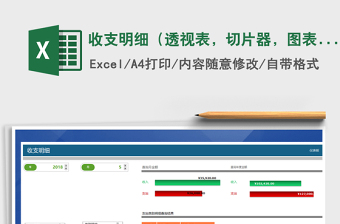 2025年收支明细（透视表，切片器，图表，可查询）