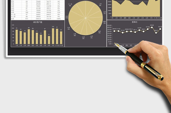 2025年年终数据分析图表模板