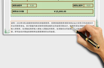 2024年2019增值税税率调整计算器